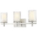 Grayson 3 Light 23 inch Brushed Nickel Vanity Wall Light