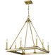 Barclay 8 Light 26 inch Olde Brass Chandelier Ceiling Light