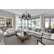 Soriano 5 Light 27 inch Matte Black and Brushed Nickel Chandelier Ceiling Light