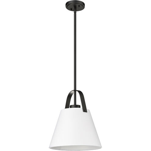 Z-Studio 1 Light 12.5 inch Matte Black Pendant Ceiling Light