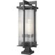 Fortis 3 Light 35 inch Sand Black Outdoor Pier Mounted Fixture