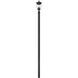 Davina 3 Light 114.25 inch Black Outdoor Post Mounted Fixture in G9