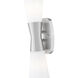Emrys 2 Light 4.5 inch Brushed Nickel Wall Sconce Wall Light