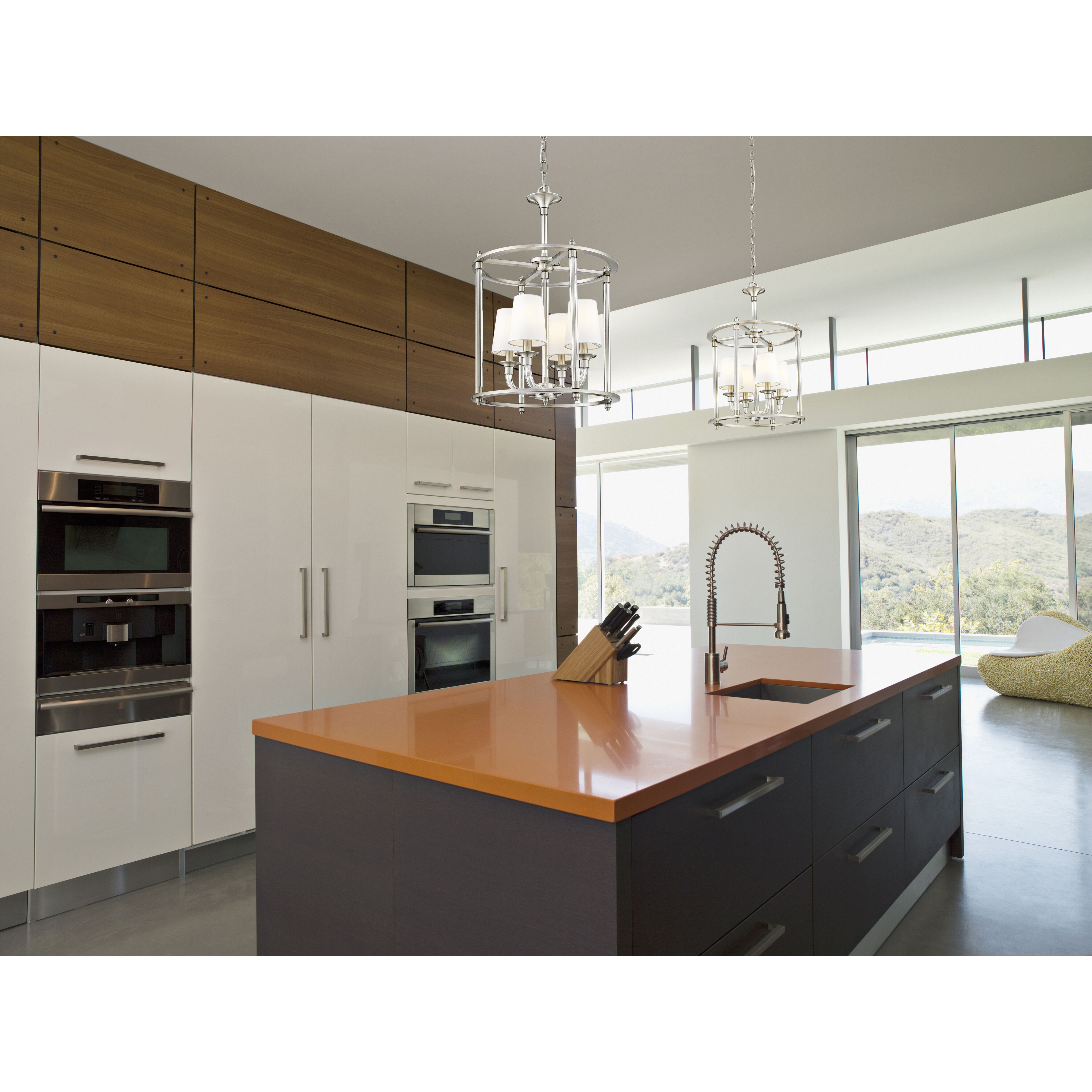 Katerina 4 Light 16 inch Brushed Nickel Chandelier Ceiling Light