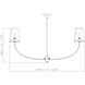 Shannon 6 Light 42 inch Brushed Nickel Chandelier Ceiling Light