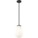 Newbury 1 Light 8 inch Matte Black Pendant Ceiling Light