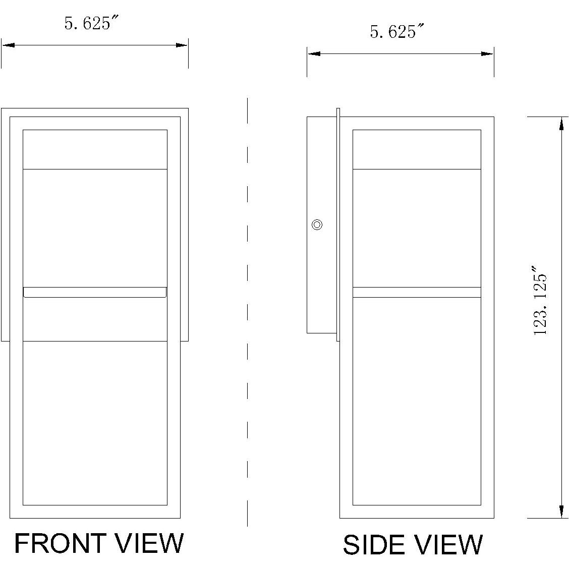 Barwick LED 12.5 inch Black Outdoor Wall Light