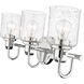 Kinsley 3 Light 22 inch Chrome Vanity Wall Light