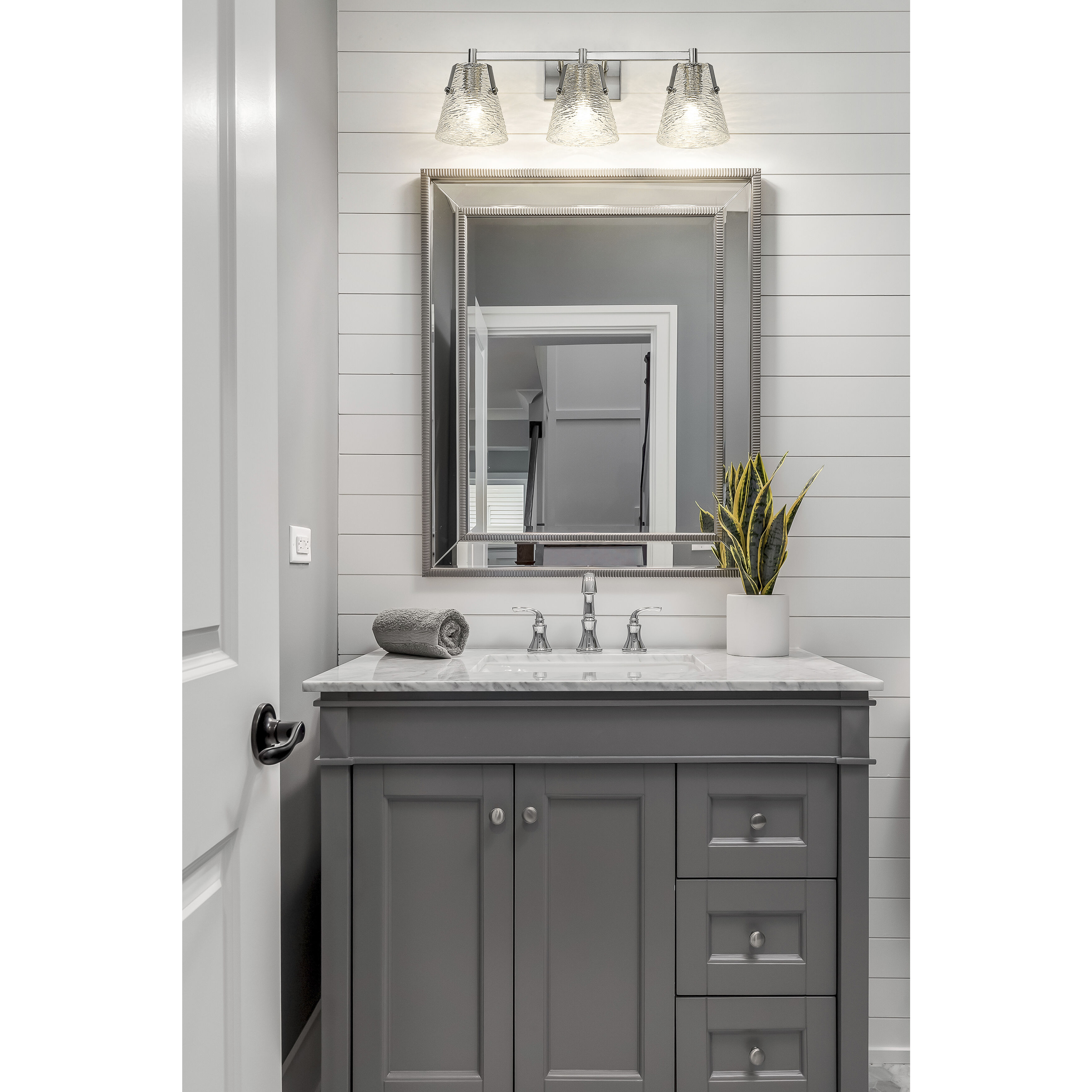 Analia 3 Light 26.25 inch Brushed Nickel Vanity Wall Light