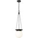 Calhoun 1 Light 9 inch Matte black Pendant Ceiling Light