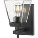 Lauren 1 Light 5 inch Matte Black Wall Sconce Wall Light