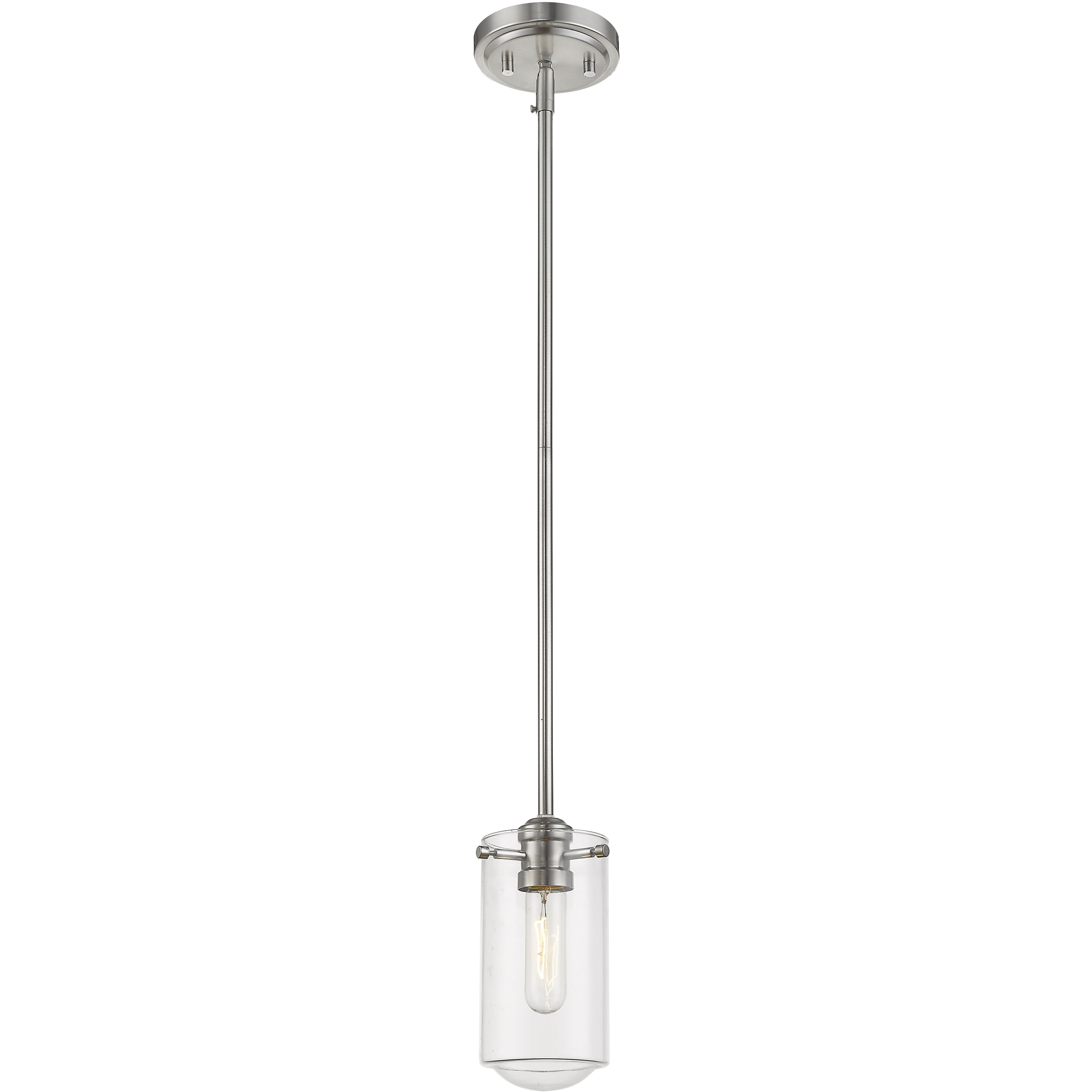 Delaney 1 Light 4 inch Brushed Nickel Pendant Ceiling Light