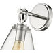 Harper 1 Light 8 inch Polished Nickel Wall Sconce Wall Light