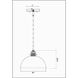 Landry 1 Light 20 inch Matte White and Rubbed Brass Pendant Ceiling Light