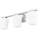 Nextra 3 Light 24 inch Brushed Nickel Bath Vanity Wall Light