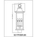 Tiberius 4 Light 25.25 inch Black Outdoor Post Mount Fixture