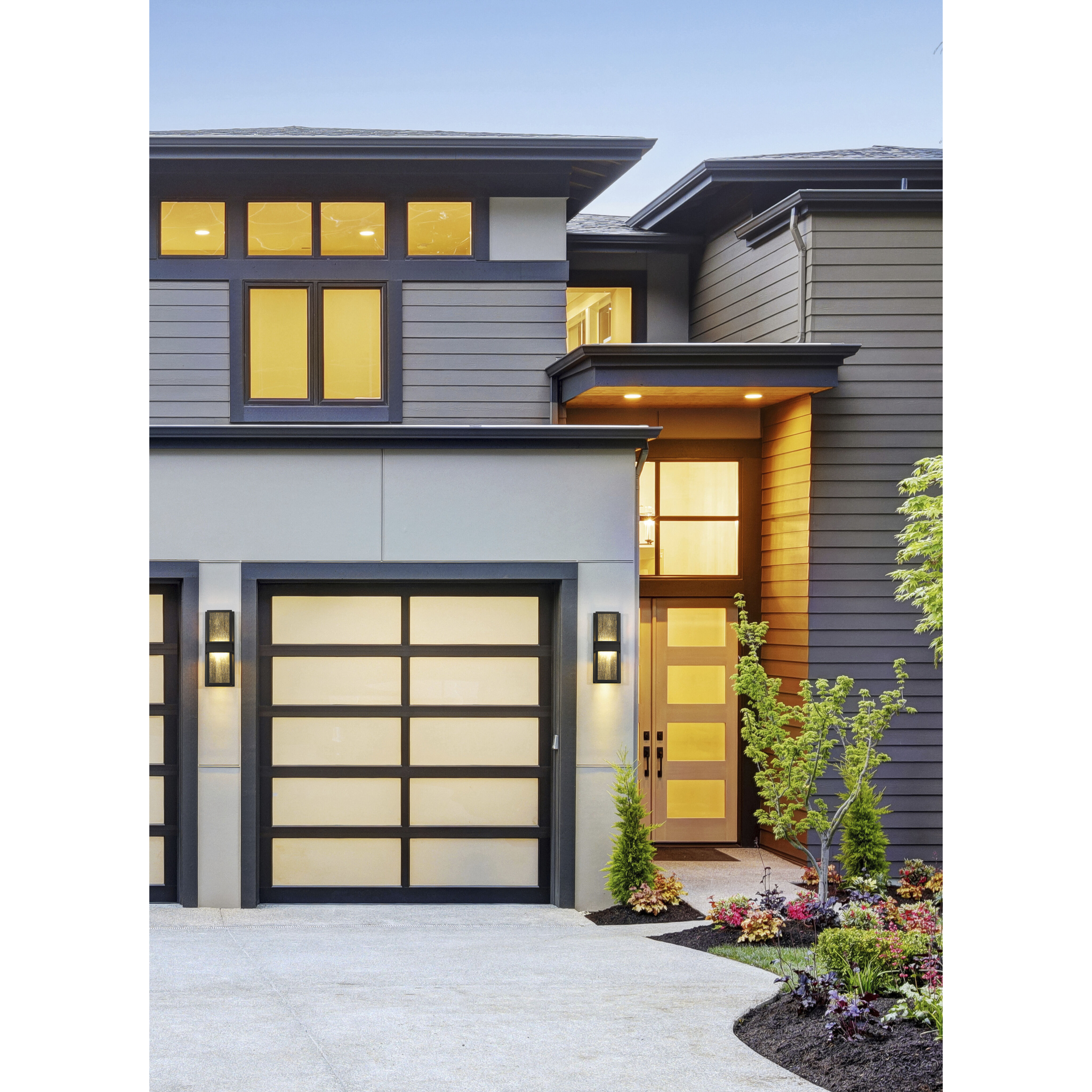 Eclipse LED 18 inch Black Outdoor Wall Light