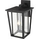 Seoul 2 Light 18.75 inch Black Outdoor Wall Light