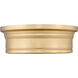 Bentley LED 12 inch Modern Gold Flush Mount Ceiling Light
