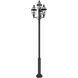 Westover 12 Light 138.25 inch Black Outdoor Post Mounted Fixture in G9
