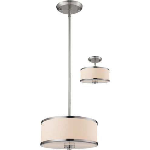 Cameo 2 Light 12 inch Brushed Nickel Pendant Ceiling Light