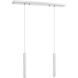 Forest LED 30 inch Chrome Linear Chandelier Ceiling Light in 2, 11, Chrome Steel
