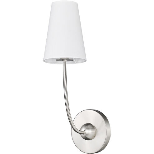 Shannon 1 Light 5.25 inch Brushed Nickel Wall Sconce Wall Light
