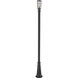 Helix 1 Light 109.25 inch Black Outdoor Post Mounted Fixture