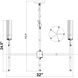 Esme 5 Light 32 inch Modern Gold Chandelier Ceiling Light