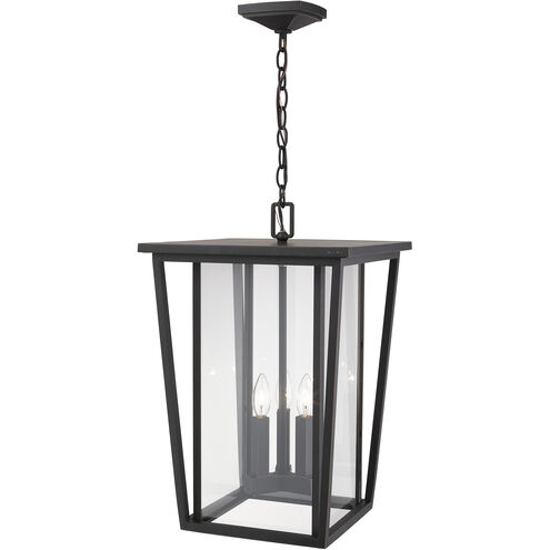 Seoul 3 Light 14 inch Oil Rubbed Bronze Outdoor Chain Mount Ceiling Fixture