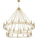 Dennison 28 Light 60 inch Signature Brass Chandelier Ceiling Light