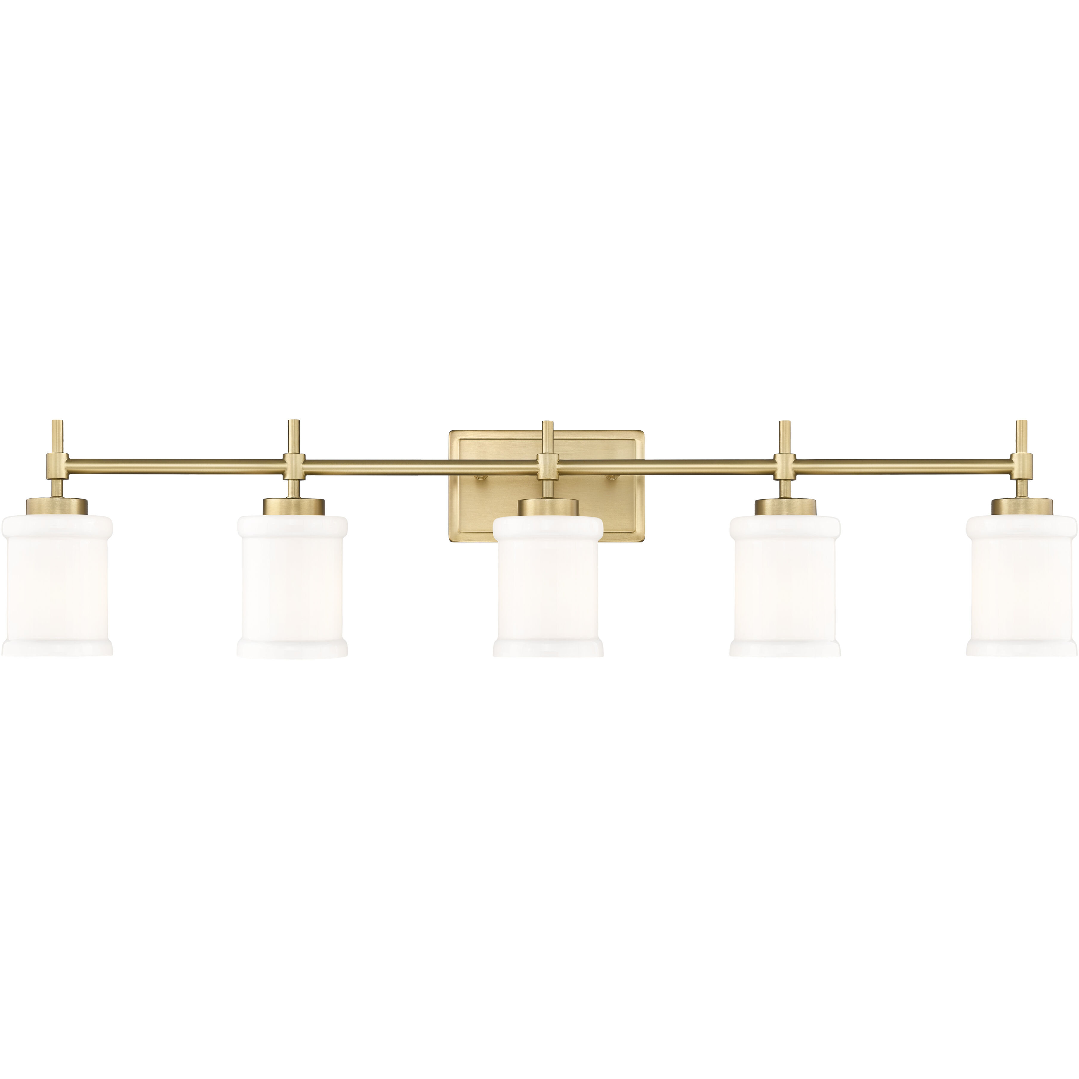 Cadoc 5 Light 40.5 inch Modern Gold Bath Vanity Light Wall Light