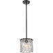 Glacier 1 Light 8.5 inch Matte Black Pendant Ceiling Light