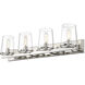 Callista 4 Light 37.5 inch Polished Nickel Vanity Wall Light