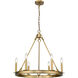 Barclay 6 Light 25 inch Olde Brass Chandelier Ceiling Light