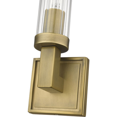 Beau 1 Light 4.5 inch Rubbed Brass Wall Sconce Wall Light