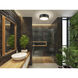 Bradley LED 12.25 inch Matte Black and Modern Gold Flush Mount Ceiling Light