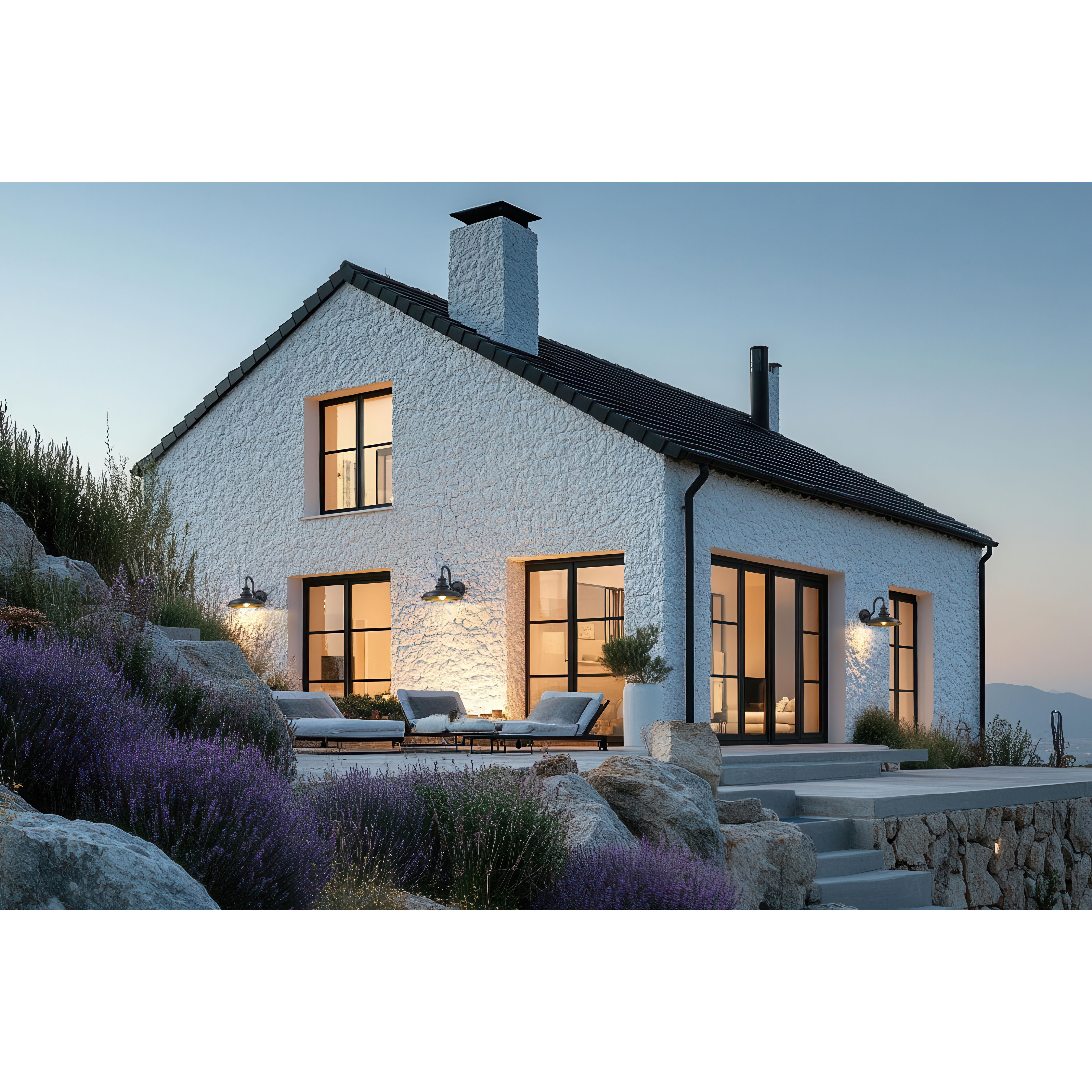 RLM 1 Light 10.25 inch Sand Black Outdoor Wall Light