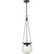 Calhoun 1 Light 9 inch Matte black Pendant Ceiling Light