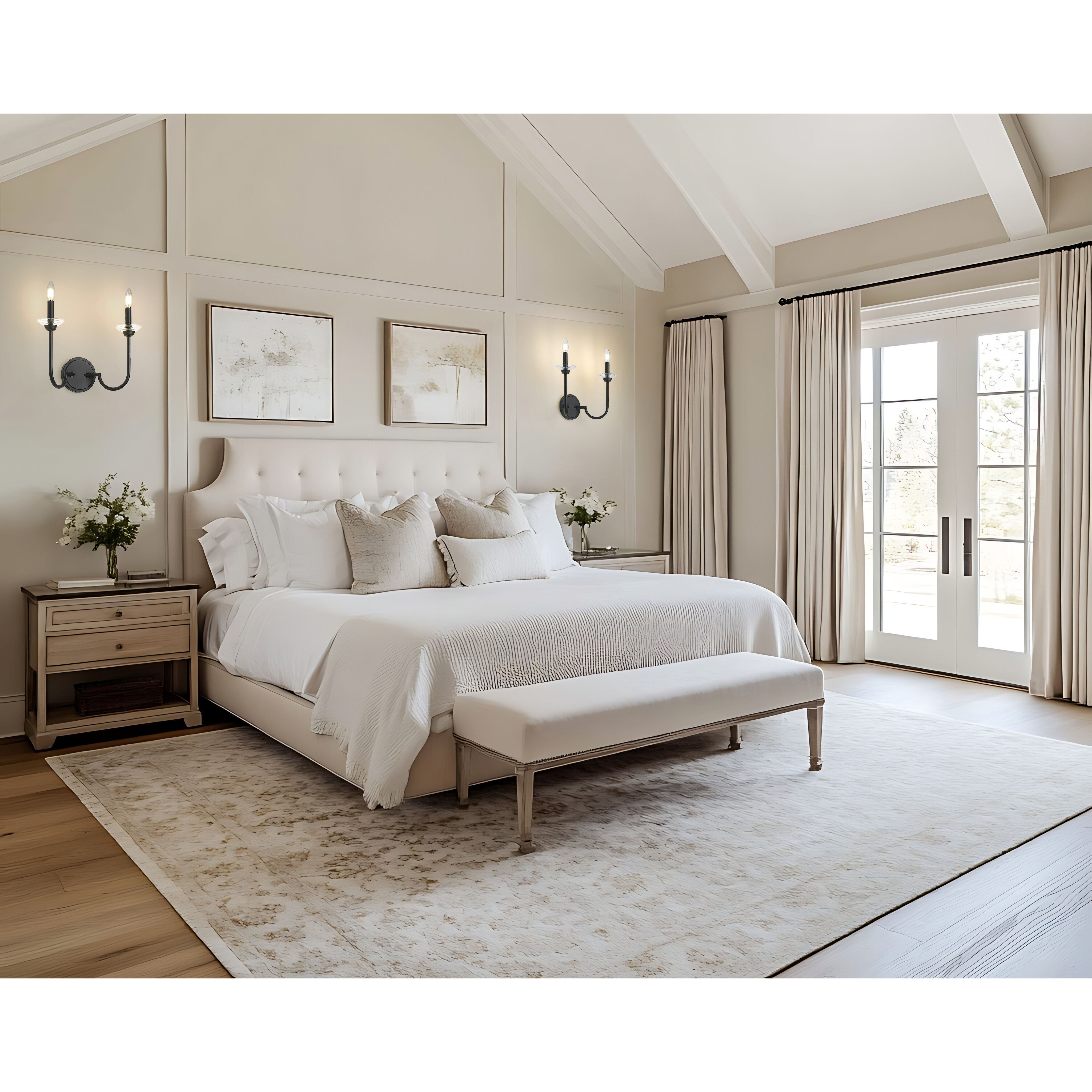 Allistair Wall Sconce Wall Light in Matte Black