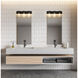 Lawson 3 Light 25 inch Matte Black Vanity Wall Light