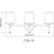Henri 3 Light 24 inch Chrome Bathroom Vanity Wall Light