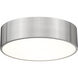 Harley 4 Light 20 inch Brushed Nickel Flush Mount Ceiling Light
