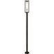 Dunbroch 1 Light 101.5 inch Deep Bronze and Outdoor Brass Outdoor Post Mounted Fixture