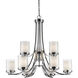 Willow 9 Light 31.25 inch Chrome Chandelier Ceiling Light