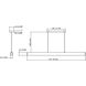 Hudson LED 55 inch Matte Black Linear Chandelier Ceiling Light