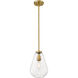 Ayra 1 Light 8 inch Olde Brass Pendant Ceiling Light