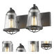 Mariner 2 Light 16 inch Bronze Vanity Wall Light