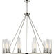 Beau 10 Light 46 inch Polished Nickel Chandelier Ceiling Light