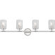 Dover Street 4 Light 33 inch Polished Nickel Vanity Wall Light